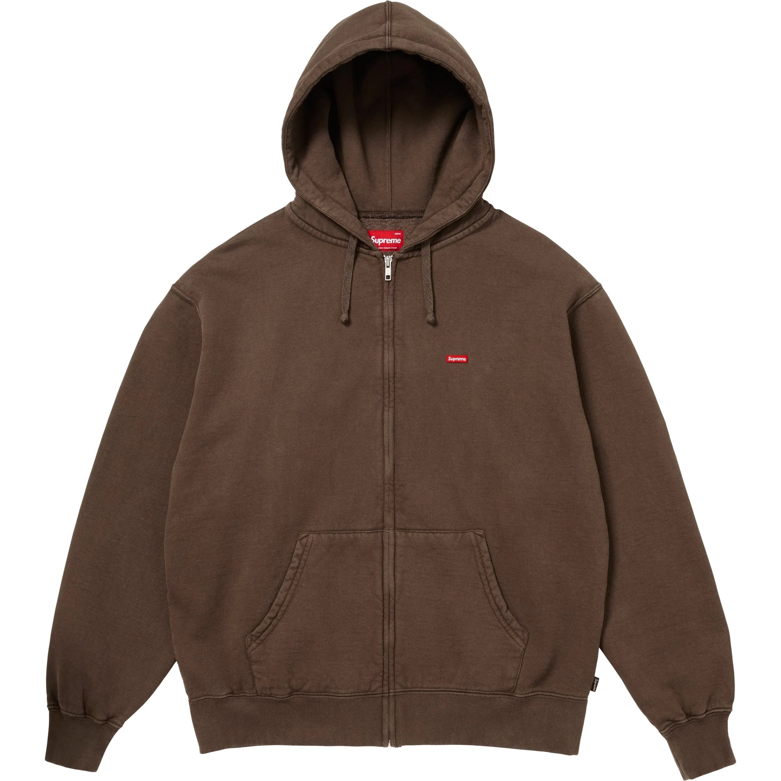 Small Box Zip Up Hooded Sweatshirt view 3